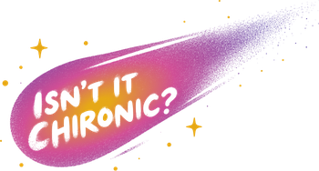 isn’t it chironic wordmark on a light background
